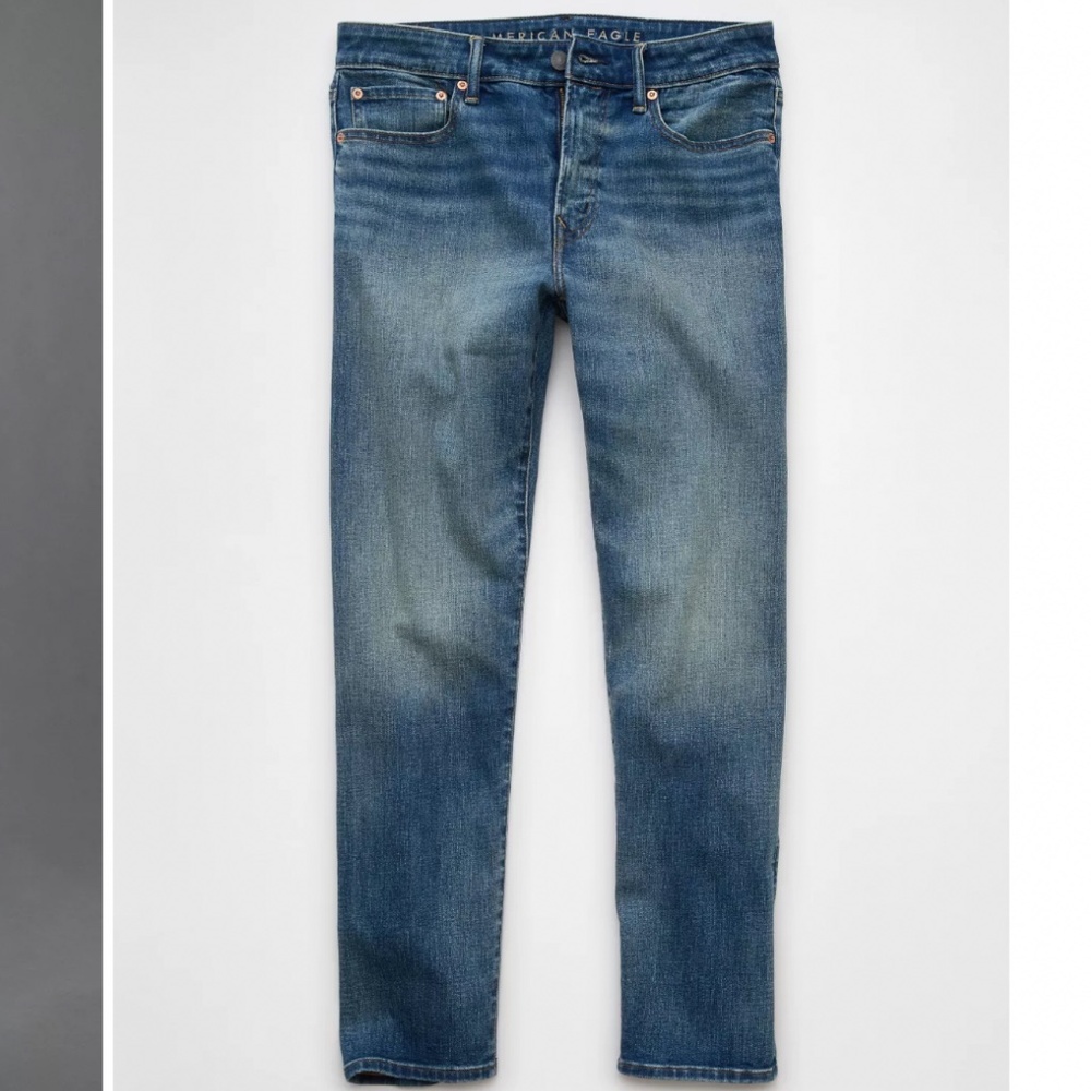 American Eagle Men’s Airflex+ Original Straight Blue Jeans